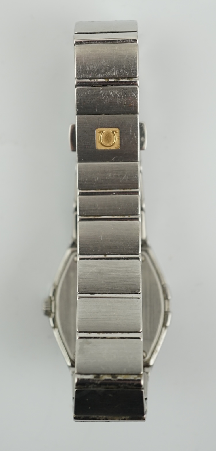 A lady's mid 2010's stainless steel Omega Constellation quartz wrist watch
